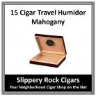 15ct - Cigar Travel Humidor - Mahogany